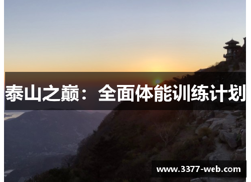 泰山之巅：全面体能训练计划