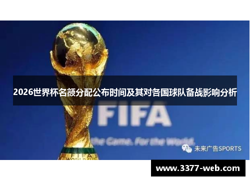 2026世界杯名额分配公布时间及其对各国球队备战影响分析